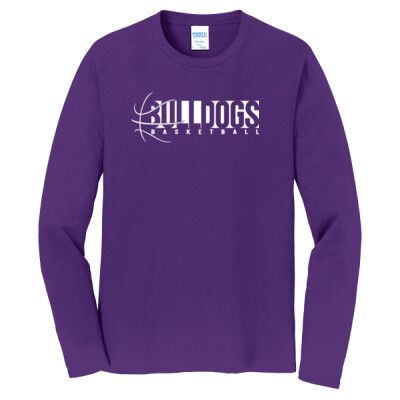 Adult Bulldogs Basketball Long Sleeved T-Shirt Thumbnail